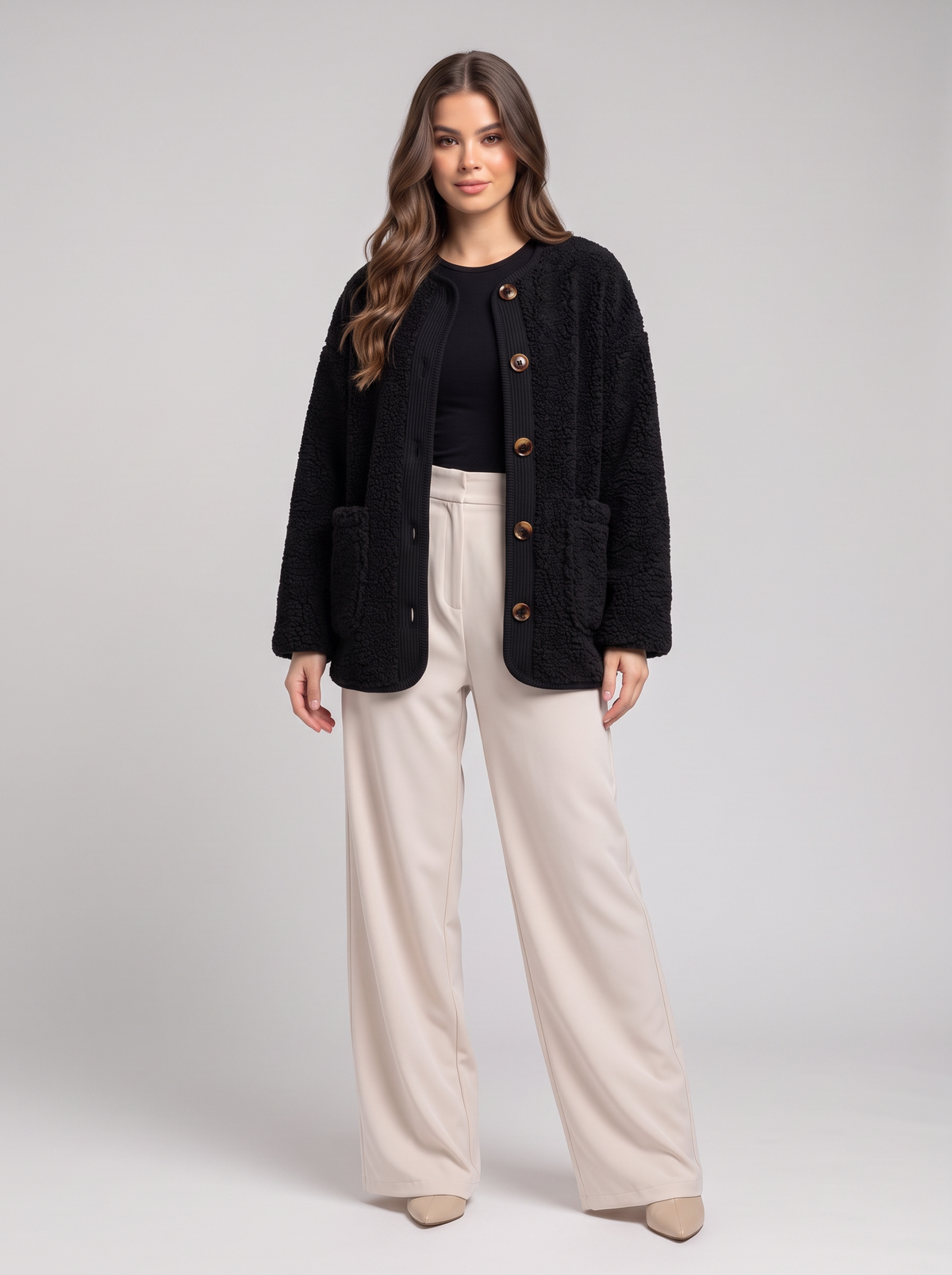 Sherpa jacket - Black