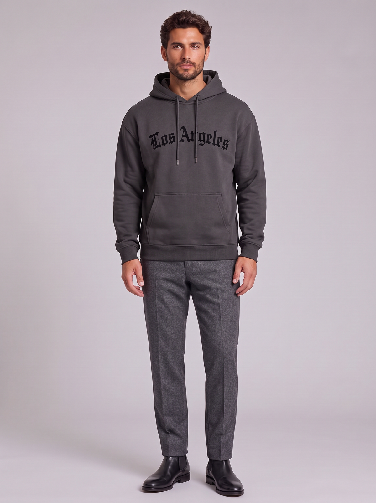 Graphic Hoodie - dark front