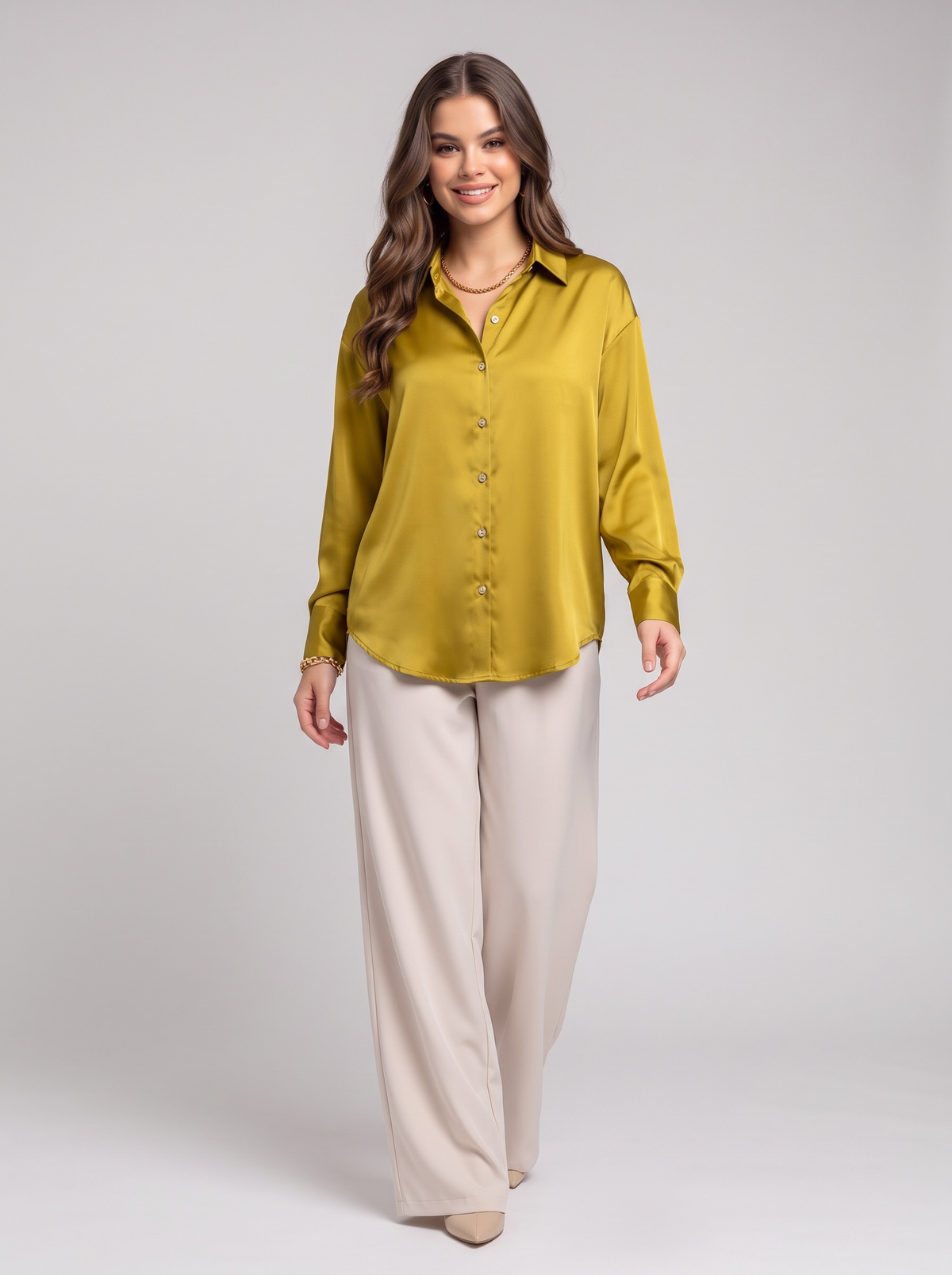 Knitted long sleeve blouse - King