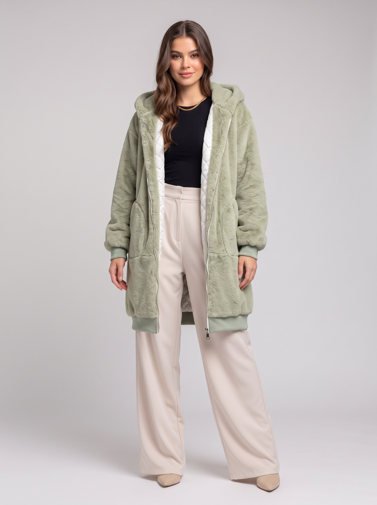 Winter parka - light green