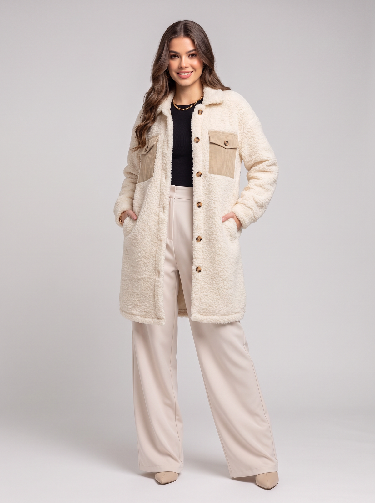 Teddy jacket - Beige