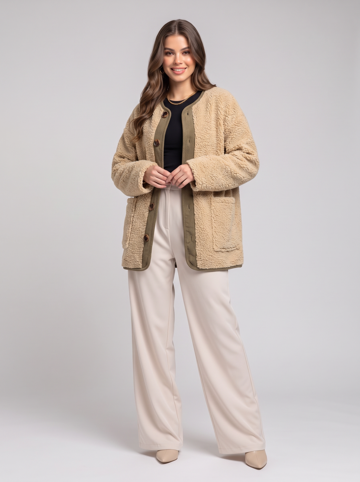 Sherpa jacket - Tan