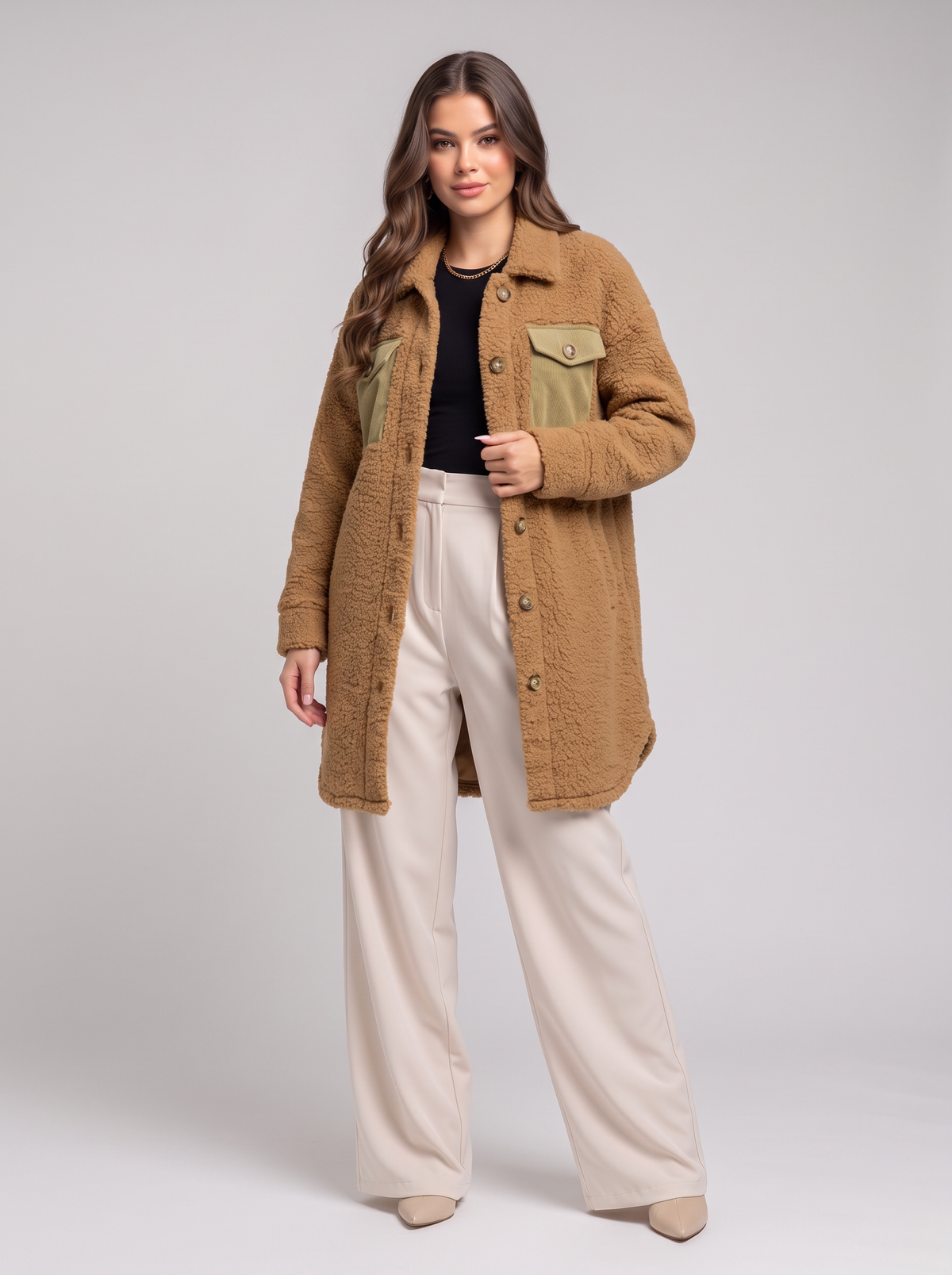 Teddy jacket - Taupe