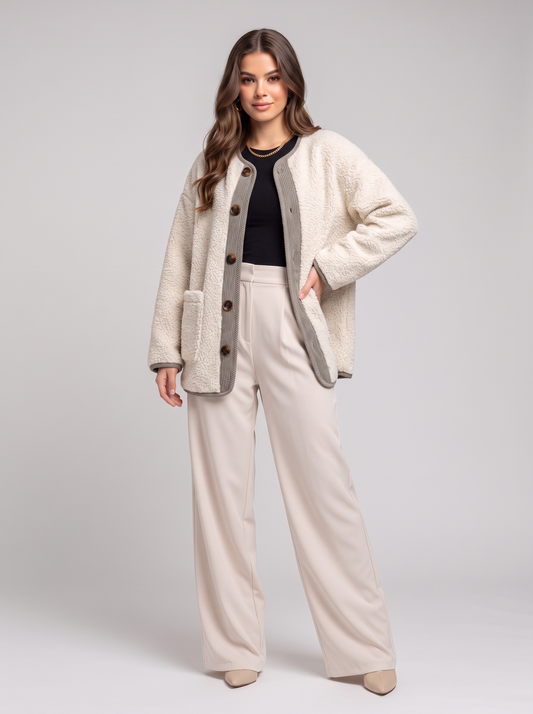 Sherpa jacket - Cream
