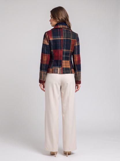 Vintage plaid outerwear - back