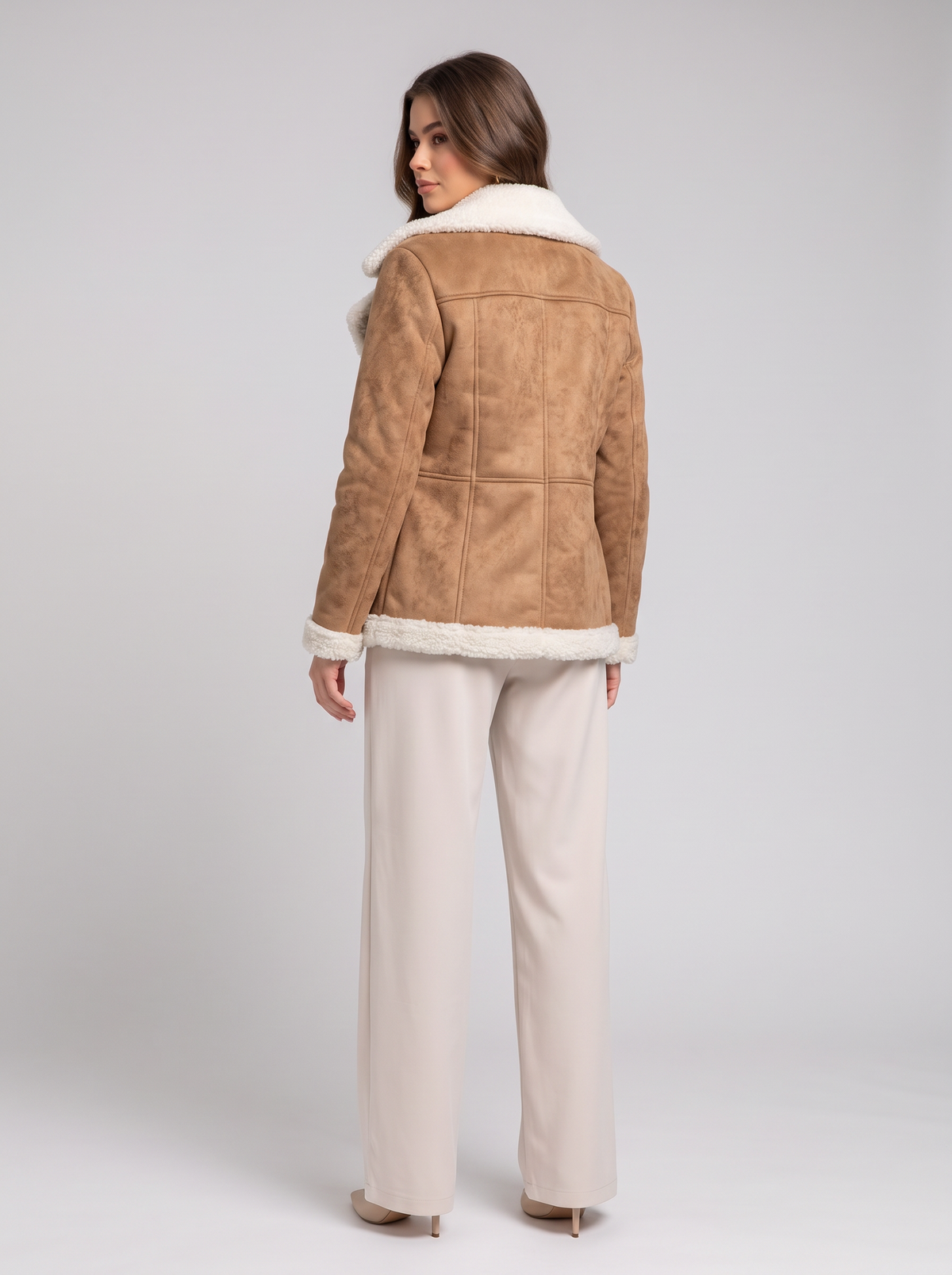 Sherpa-lined jacket - back
