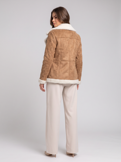Sherpa-lined jacket - back