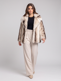 white striped coat