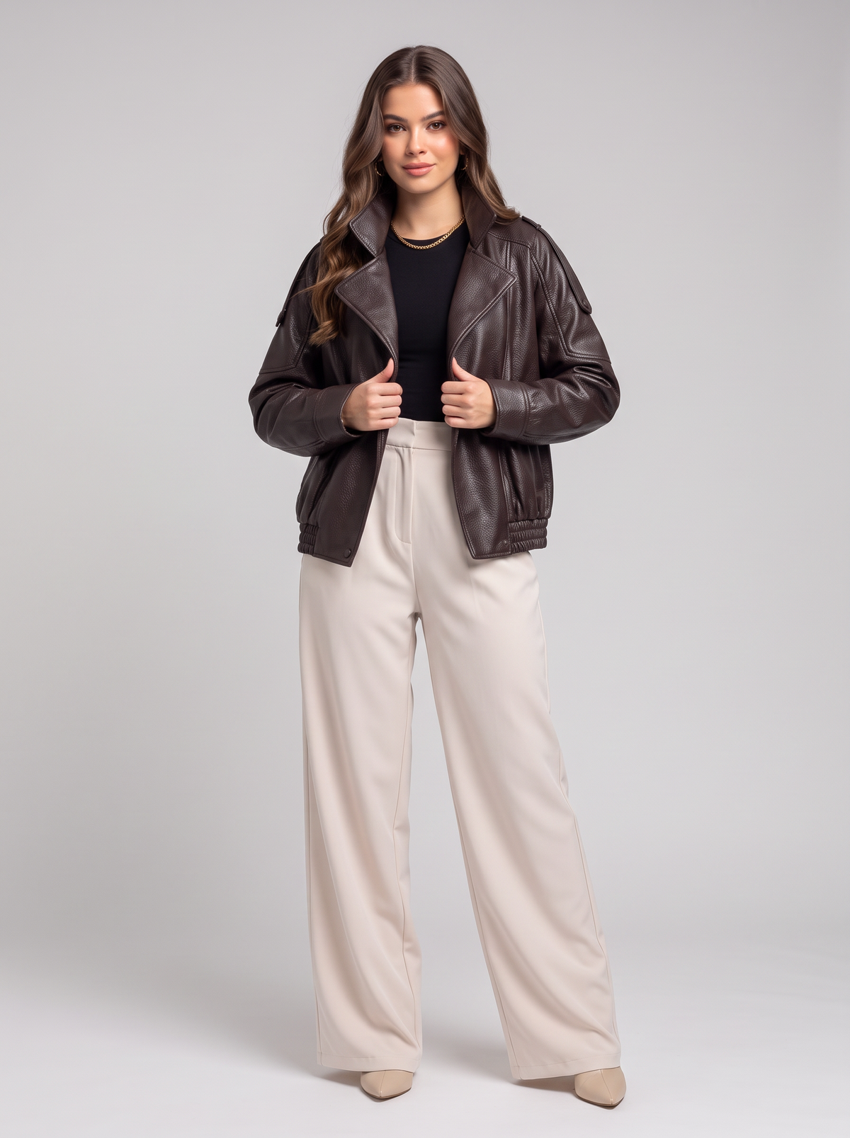 Faux Leather Jacket