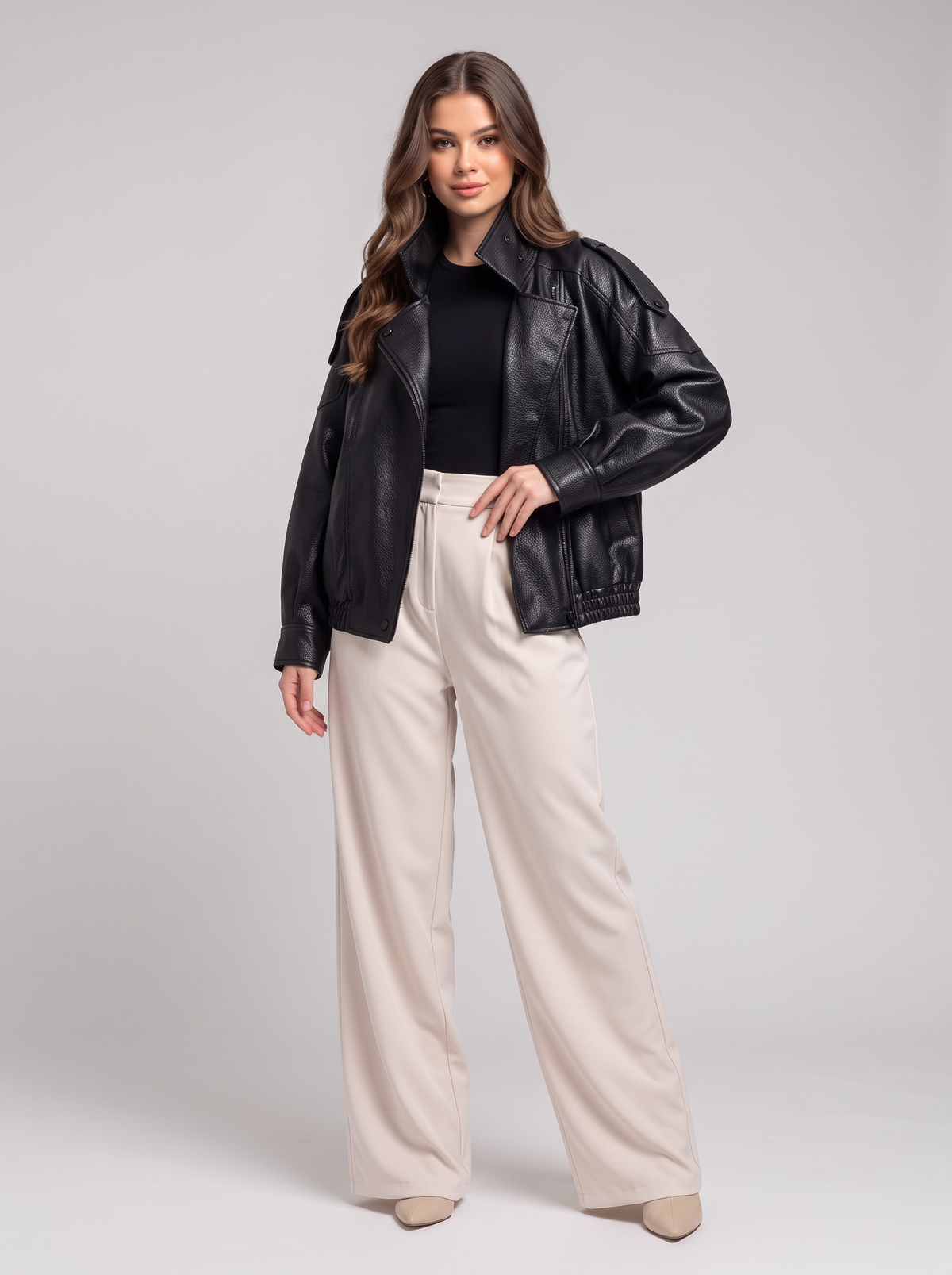 Faux Leather Jacket
