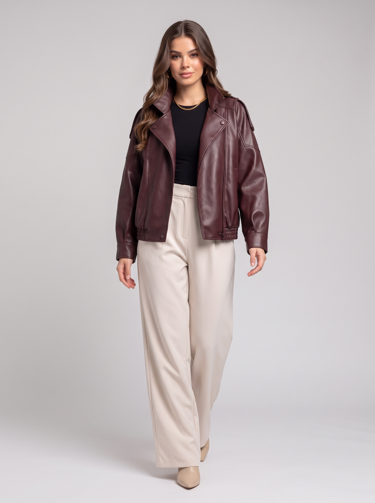 Faux Leather Jacket
