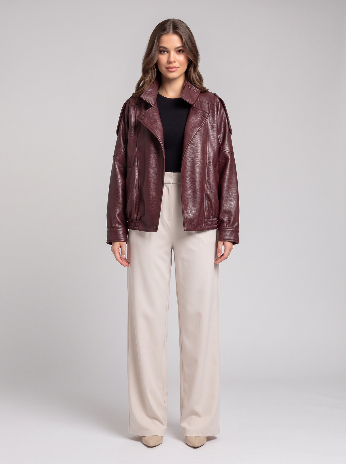 Faux Leather Jacket
