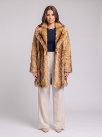 yellow striped coat