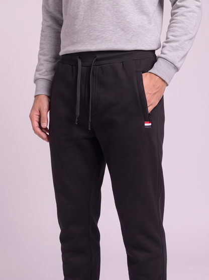 Men's Sherpa Lined Fleece Joggers - Black Jogger - detail