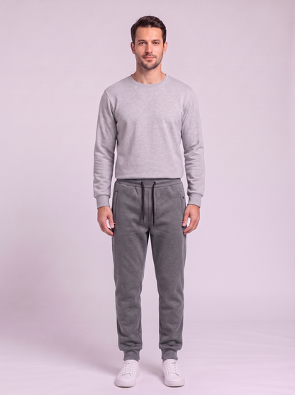 Men's Sherpa Lined Fleece Joggers - Grey Jogger